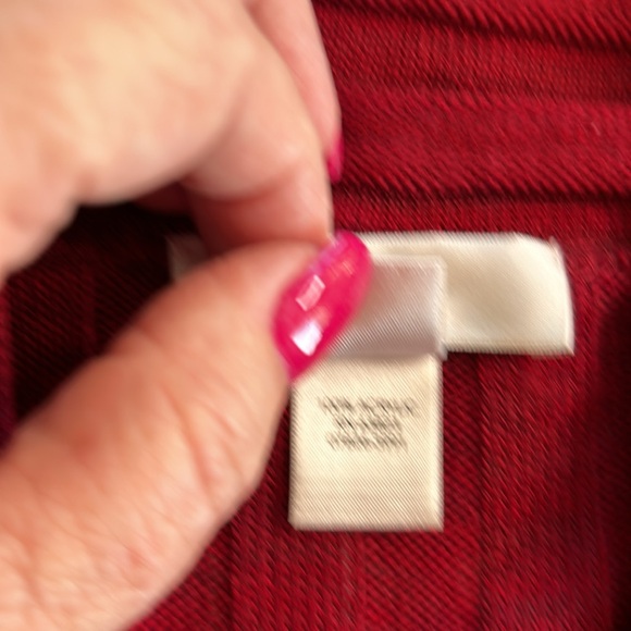 3/$25 CJ Banks Long Tunic 1/2 Sleeve Burgandy Sweater. Size 1X Business Fall - Picture 7 of 11